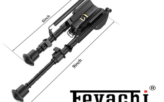 Feyachi carbon fiber bipod with adjustable legs and measurements