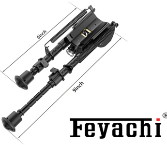 Feyachi carbon fiber bipod with adjustable legs and measurements