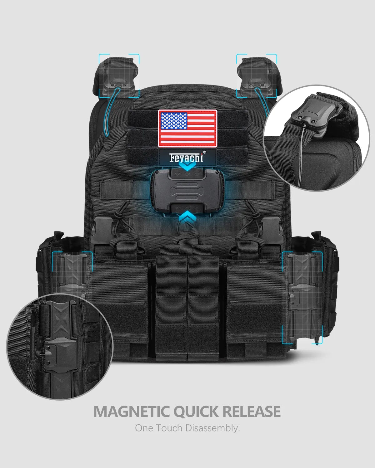 Feyachi TM-20 Magnetic Tactical Vest