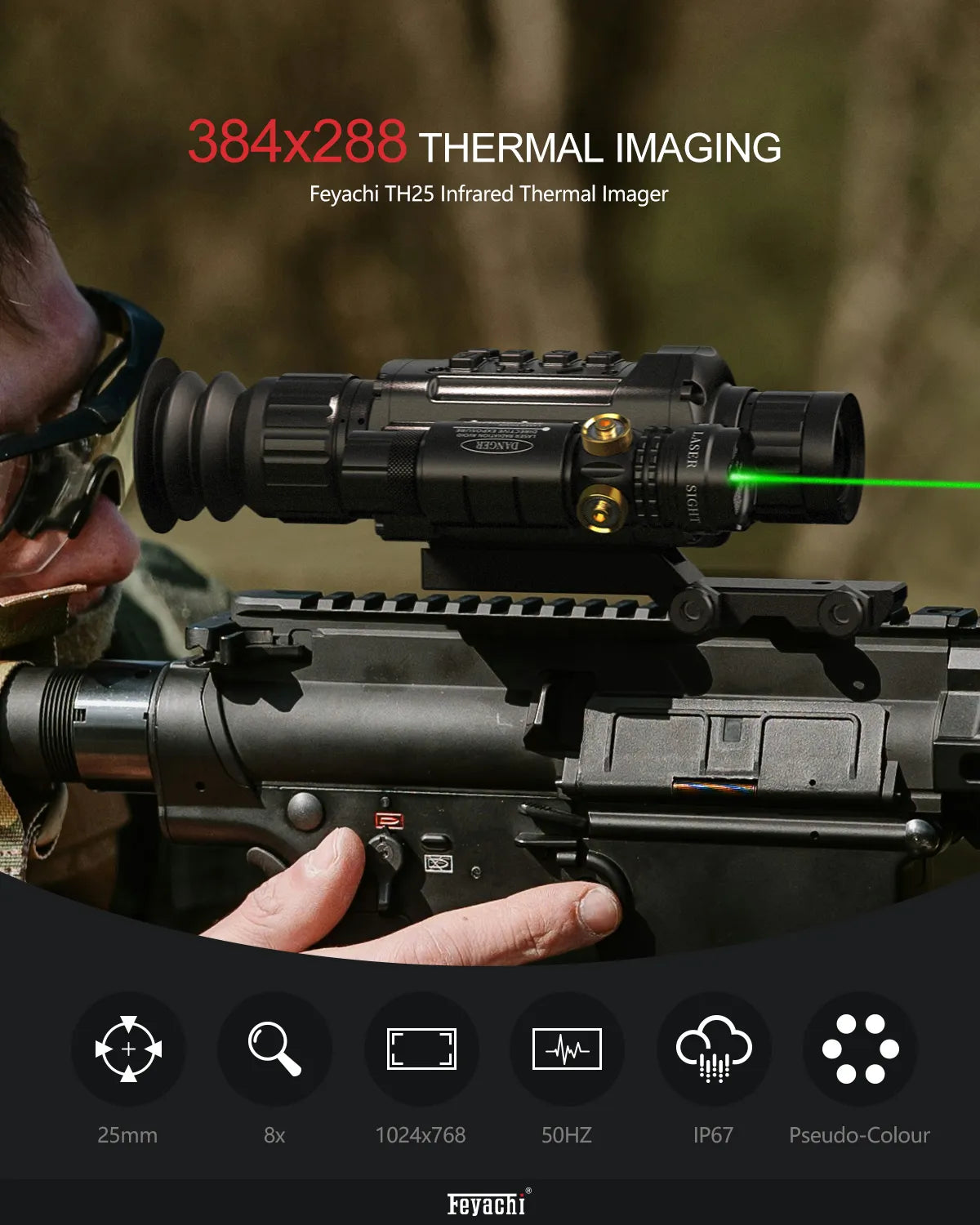 Feyachi TH-25 Thermal Scope 384 x 288 Thermal Imaging Scopes