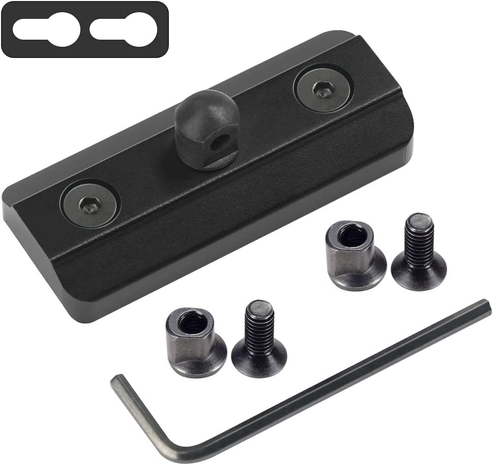 Xaegistac Keymod Bipod Adapter Mount for Keymod System - Includes 4 Keymod Screws & 4 Locking Nuts and 1 Wrench