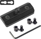 Xaegistac Keymod Bipod Adapter Mount for Keymod System - Includes 4 Keymod Screws & 4 Locking Nuts and 1 Wrench