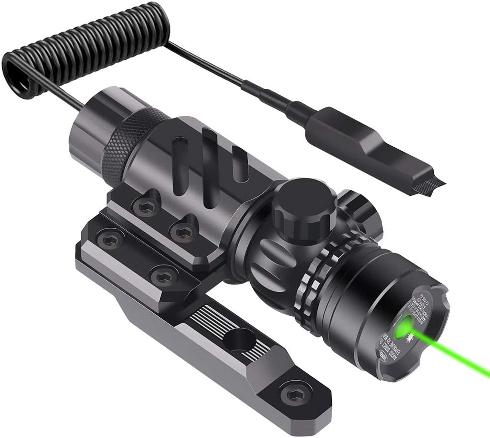 Feyachi GL6 Green Laser Sight - Enhanced Visibility, Precision Mounting, and Tactical Control with Mlok Rail Mount and Pressure Switch