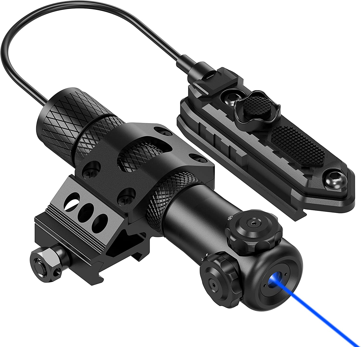Feyachi Blue Laser Sight Red Dot Rifle Scope with 20mm Picatinny Mount and Pressure Switch Included