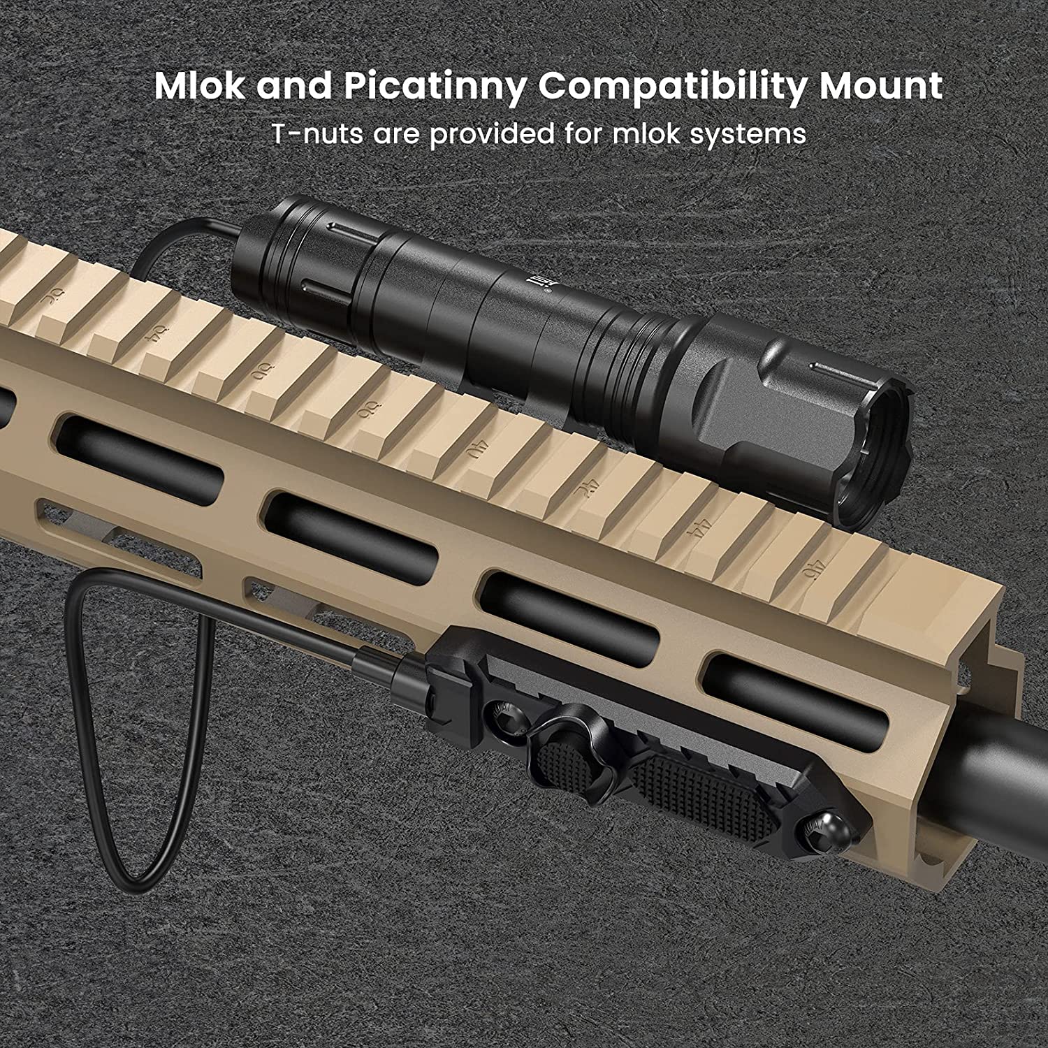 Feyachi PS-30 Pressure Switch for FL Series Compatible with Mlok and Picatinny Rail System