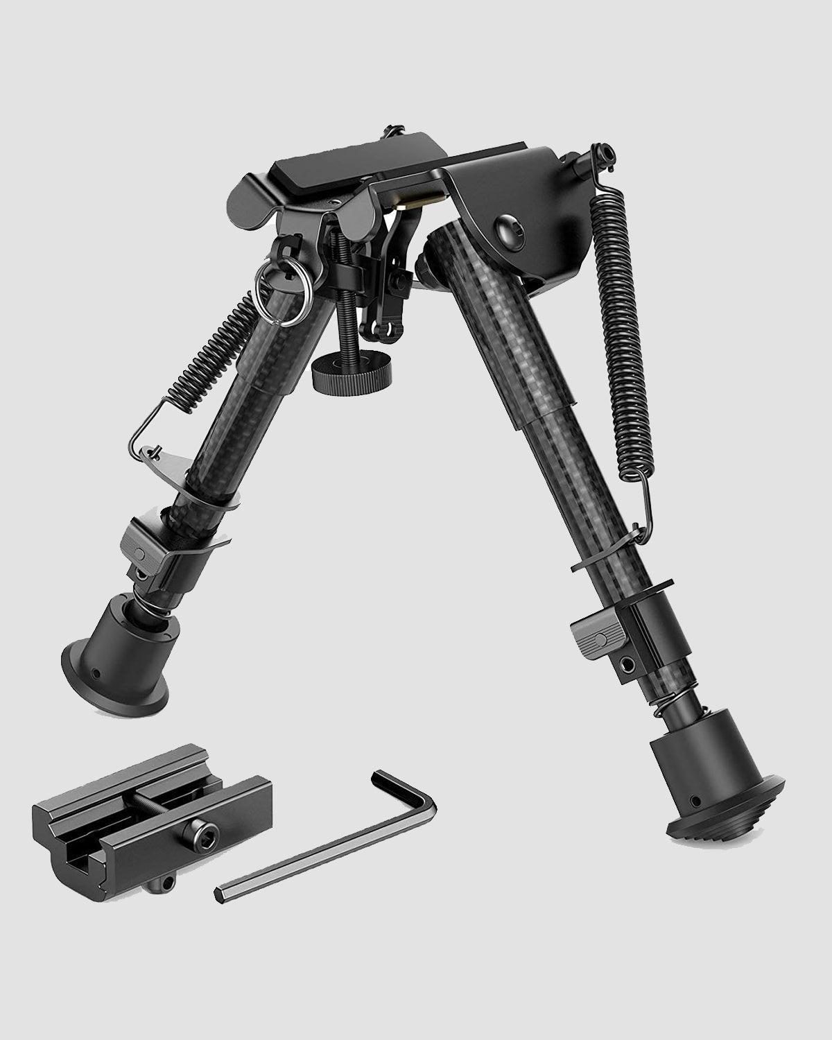 Feyachi RB5074 Bipied en fibre de carbone – Support réglable pour fusil