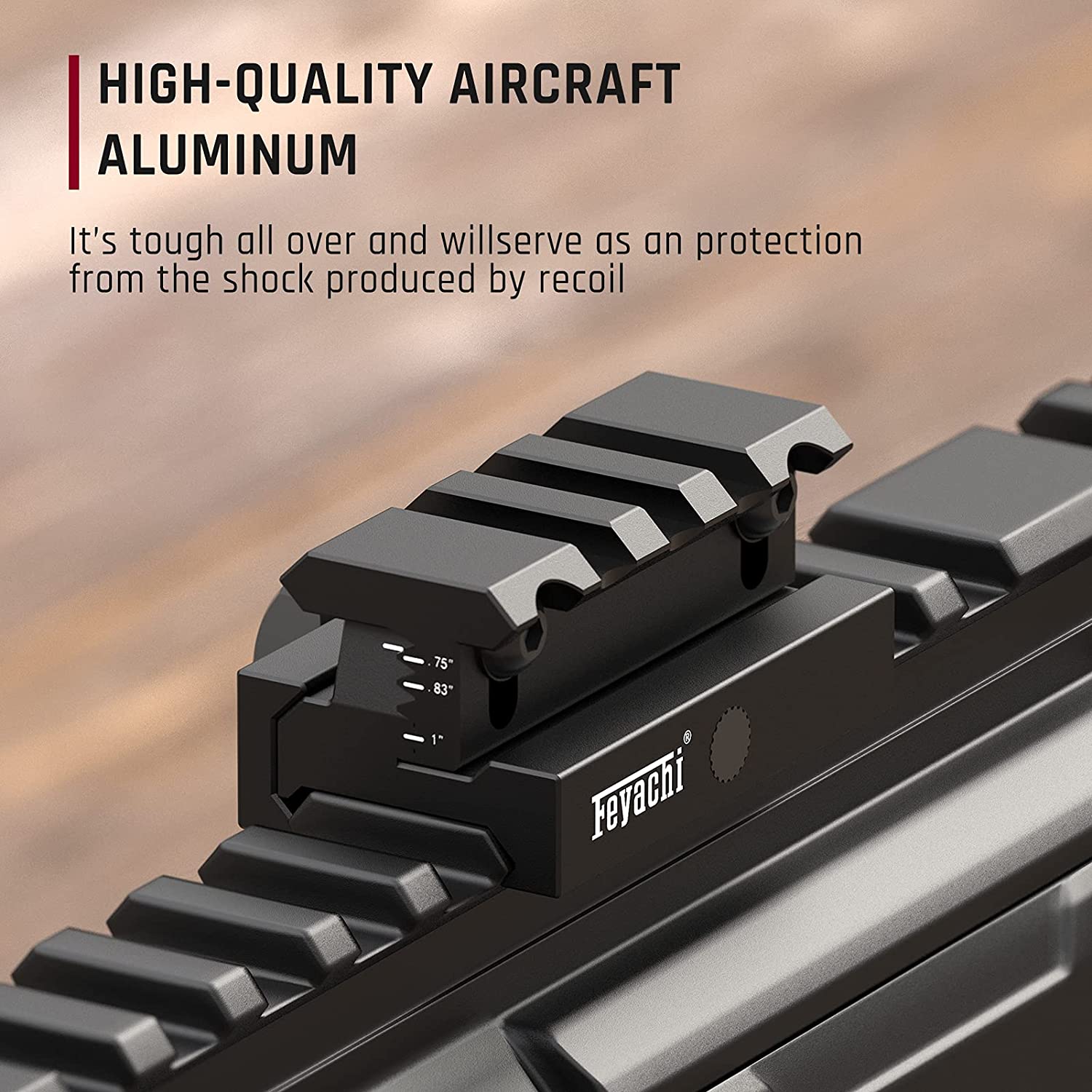 Opti Riser Feyachi RM10 Picatinny Riser Mount - 3 Slot Optic Riser