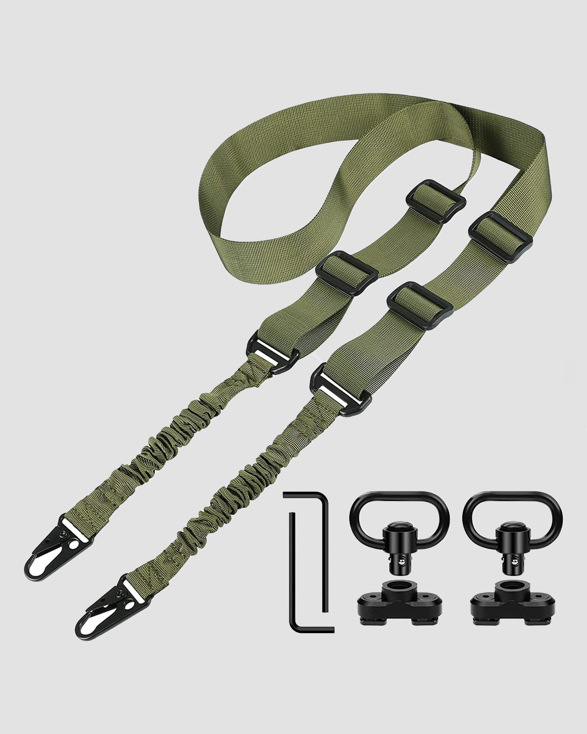 Feyachi S6049G Tactical Sling - Mlok QD Mount Green