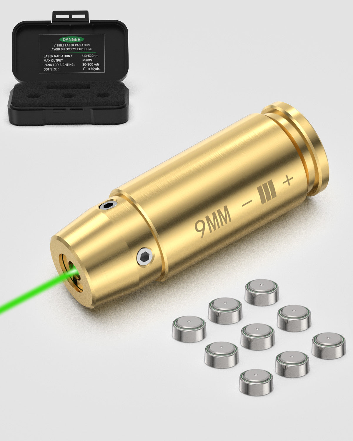 Feyachi BS20 Bore Sight 9mm Green Laser Zeroing Boresighter