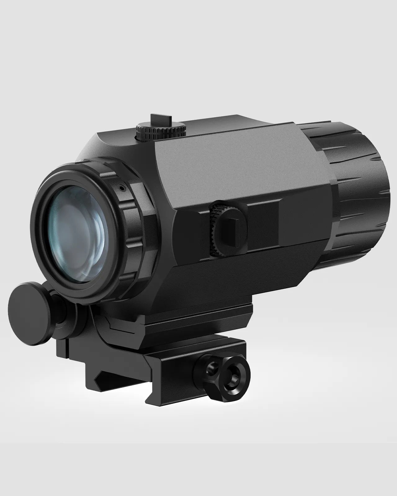 Feyachi M38 5X Red Dot Magnifier with Flip to Side Mount Rifle Scope, Focus Adjustment, Windage & Elevation Adjustable
