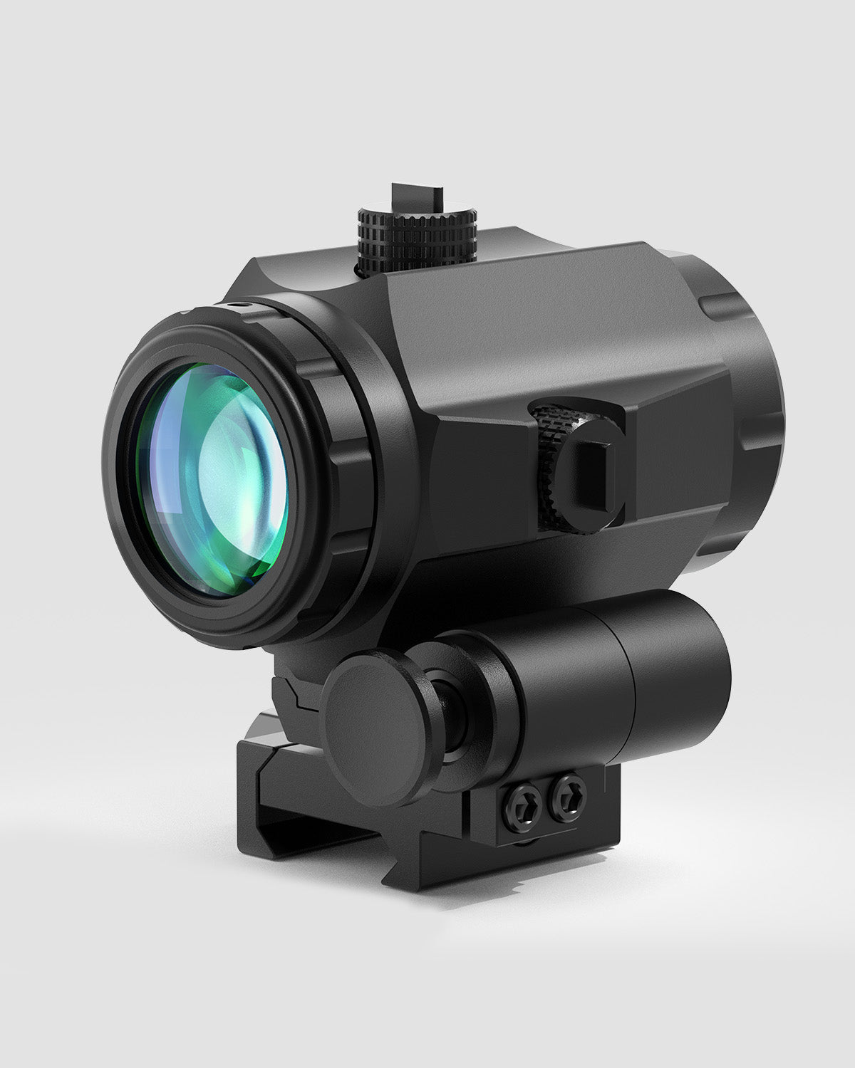 Feyachi M41 3X Red Dot Magnifier with Right Side Flip Mount