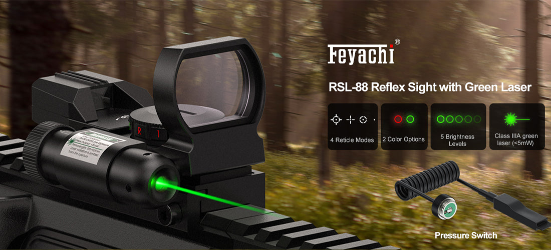 Trinity Reflex Sight 4 Reticles Red/Green – 30mm Lens For Remington 870 DM Hunting Shotgun