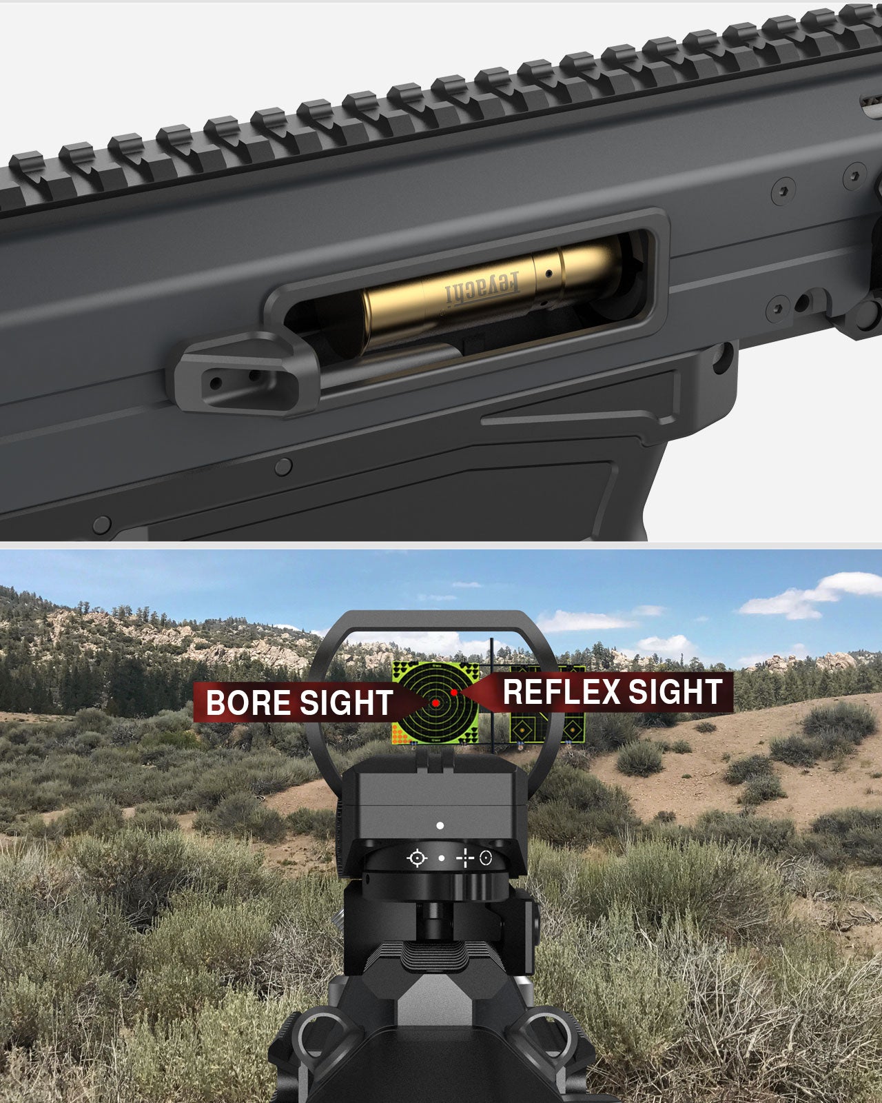 SNIPER Shotgun Laser Bore Sight – 7mm, Red Laser, Fits Rifles, Includes Battery