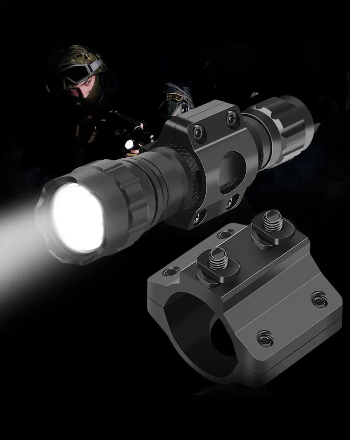 atak rechargeable flashlight 552 Feyachi FL22 Tactical Flashlight with Mount