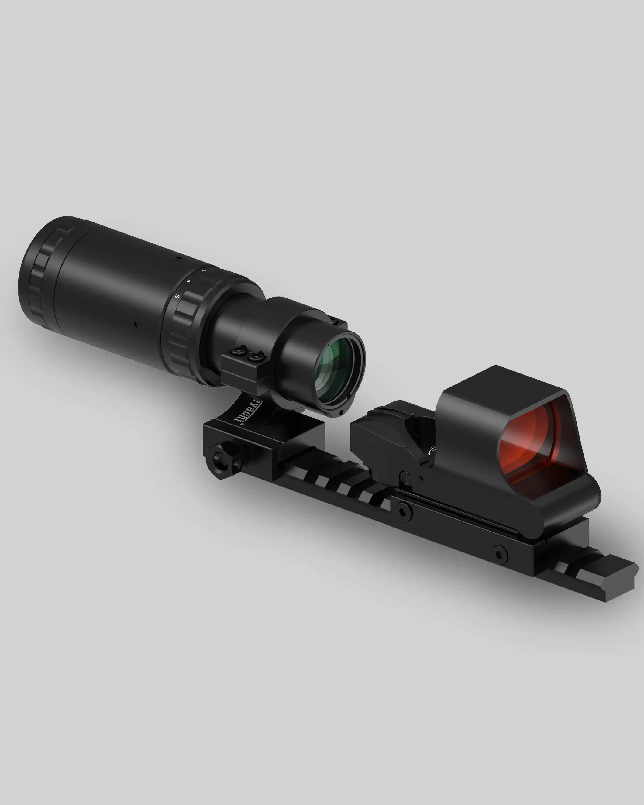 Combo de lupa de punto rojo Feyachi M37 y RS-30 - Mira réflex y soporte abatible