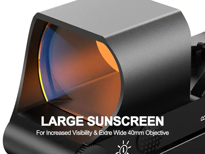 Feyachi 1.5X - 5X Zoombare Red Dot vergroter voor Absolute Co-Witness Feyachi 1.5X - 5X Zoombare Red Dot vergroter voor Absolute Co-Witness