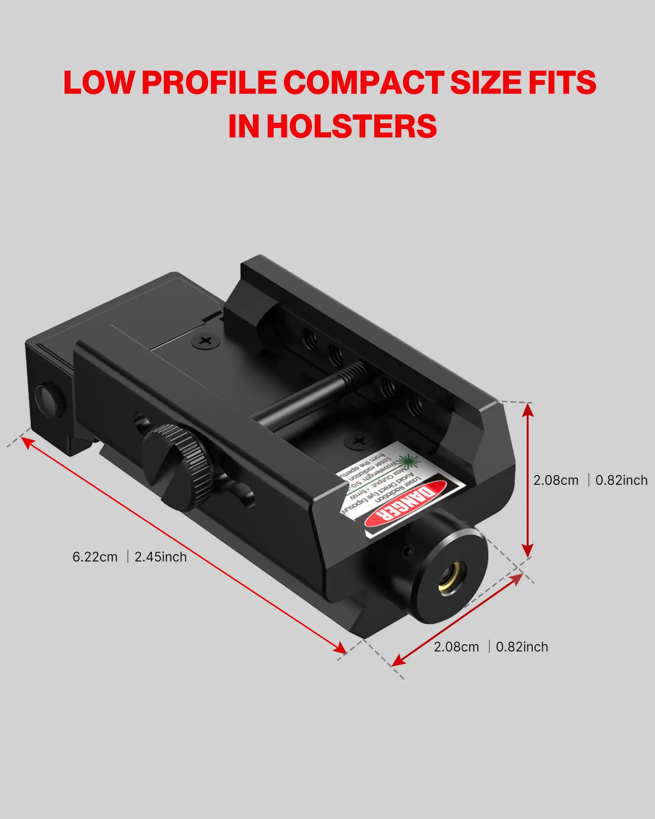 Feyachi PL-31 Kompaktes Laservisier – rotes Low-Profile