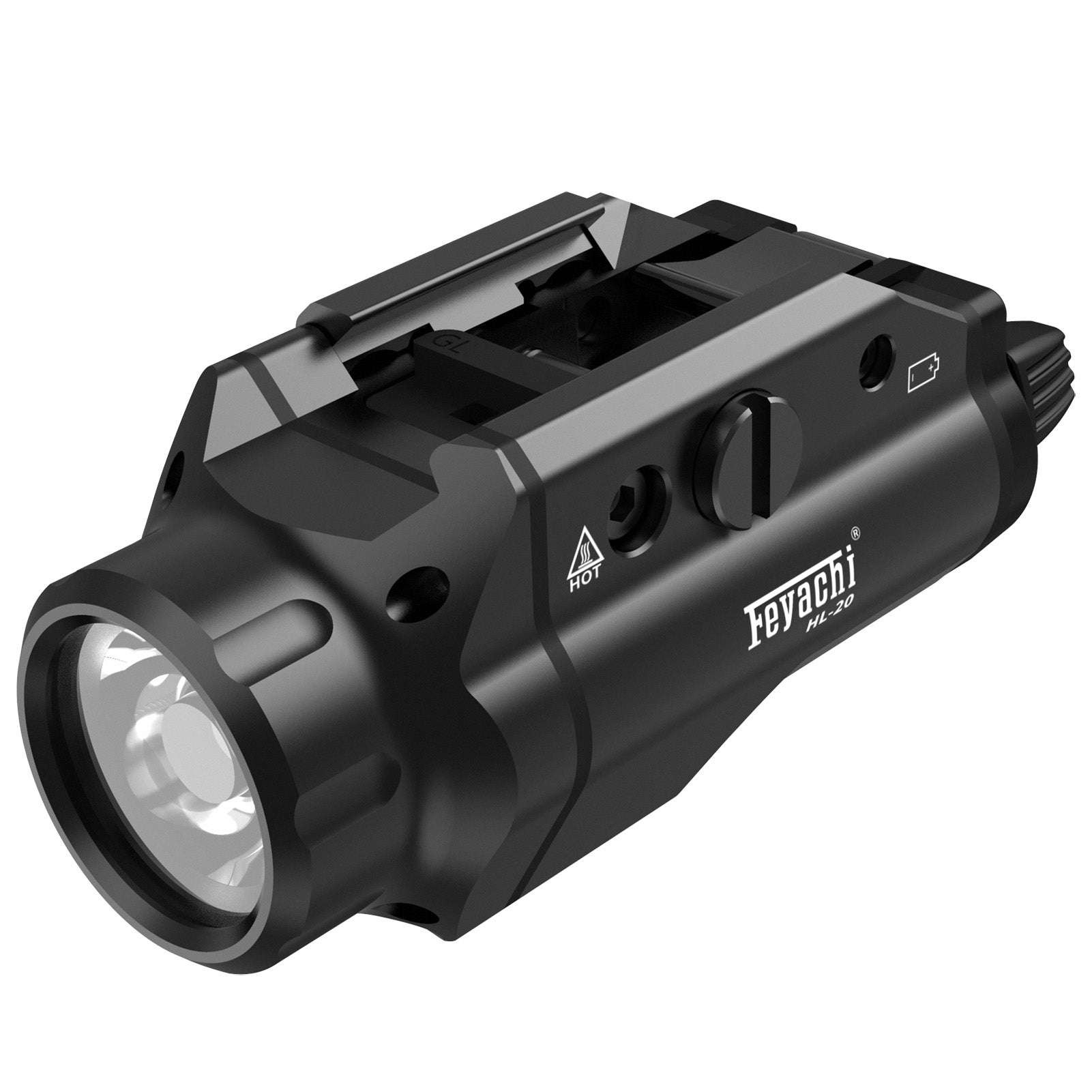 Feyachi HL-20 Taktisches Pistolenlicht – 400-Lumen-Schienen-Taschenlampe