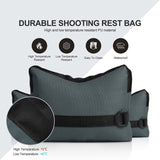 Twod Outdoor Shooting Rest Bags Target Sports Shooting Bench Rest Front & Rear Support SandBag Stand Holders for Gun Rifle Shooting Hunting Photography - Unfilled