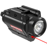 Feerien Red Laser Flashlight Combo 800 Lumen Pistol Laser Light for 20mm Picatinny Rail 3 Modes Flashlights Lasers Sight
