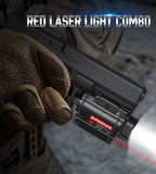 Feerien Red Laser Flashlight Combo 800 Lumen Pistol Laser Light for 20mm Picatinny Rail 3 Modes Flashlights Lasers Sight