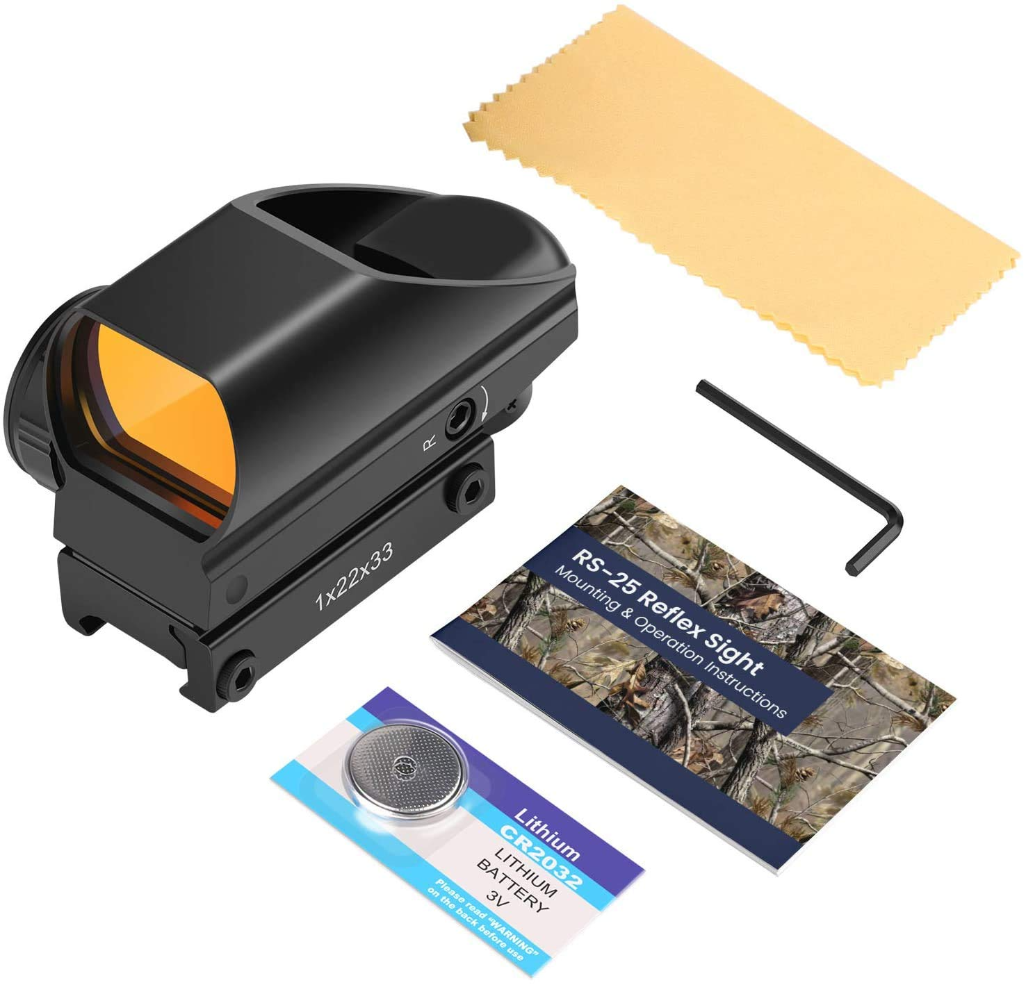 Feyachi Riser Feyachi RS-25 Reflex Sight with Reticles - Red Dot Picatinny
