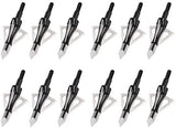 OTW Hunting Broadheads, 3 Fixed Blades 100 Grain Archery Broad Heads Archery Broadheads for Small Game Crossbows and Compound Bow Arrows