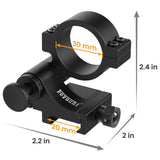 Feyachi T15 Flip to Side Mount 30MM for Red Dot Magnifier Compatible with Picatinny Rail