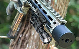 Feyachi mlok Offset Flashlight Ring Mount for Mlok Rail System - 2 Mounting Inserts Included fits 27mm 25.4mm 20mm Diameter Flashlight